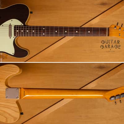 Fender Japan Telecaster neck on a custom Thinline Wenge top ash body with binding - 3 kg - handwound pickups - 4-way wiring image 4