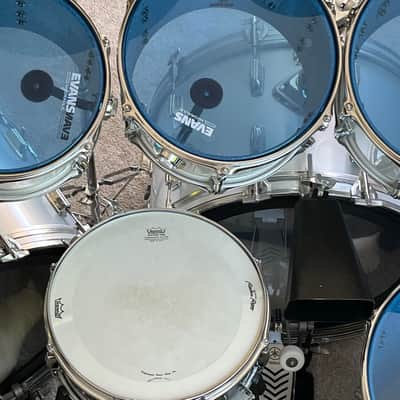 VINTAGE TAMA Imperialstar 1980's - Metallic White Complete with Hardware and Cymbals image 6