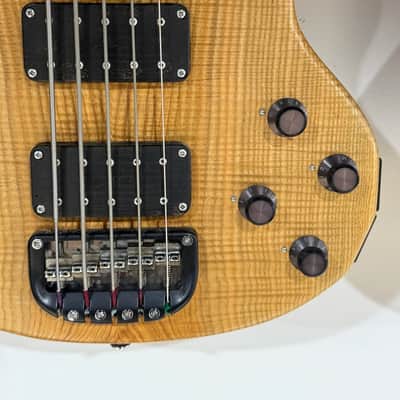 Wal Mk. II 5 string Bass 1990 stunning figured Olive Ash 1 of a kind & ready for your collection ! image 9