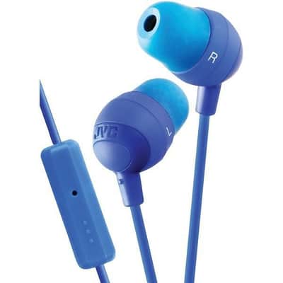 JVC HAFR37A Marshmallow(R) Inner-Ear Earbuds with Microphone & Remote (Blue) image 2