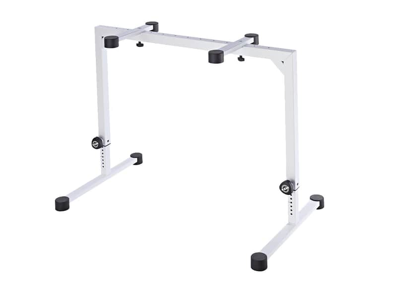 K&M 18810 Omega Table-Style Keyboard Stand (White) [DEMO] image 1