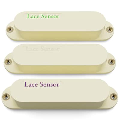 LACE Sensor "Triple Rainbow Set" 3-Pack Single Coil Pickups - Cream image 2