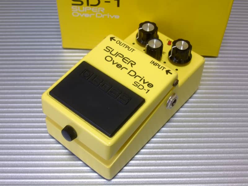 The Second Month Mar 1981 0400 Silver Screw Boss SD-1 Super OverDrive w/ Original Box / MIJ Made in Japan image 1