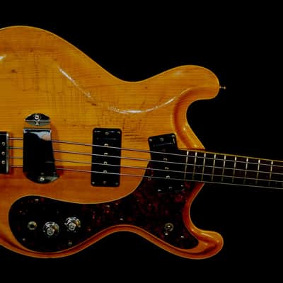 Mosrite MARK X, Model 502 JOE MAPHIS BASS 1967 Natural. Walnut Body. Spruce Top. Maple Neck. image 2