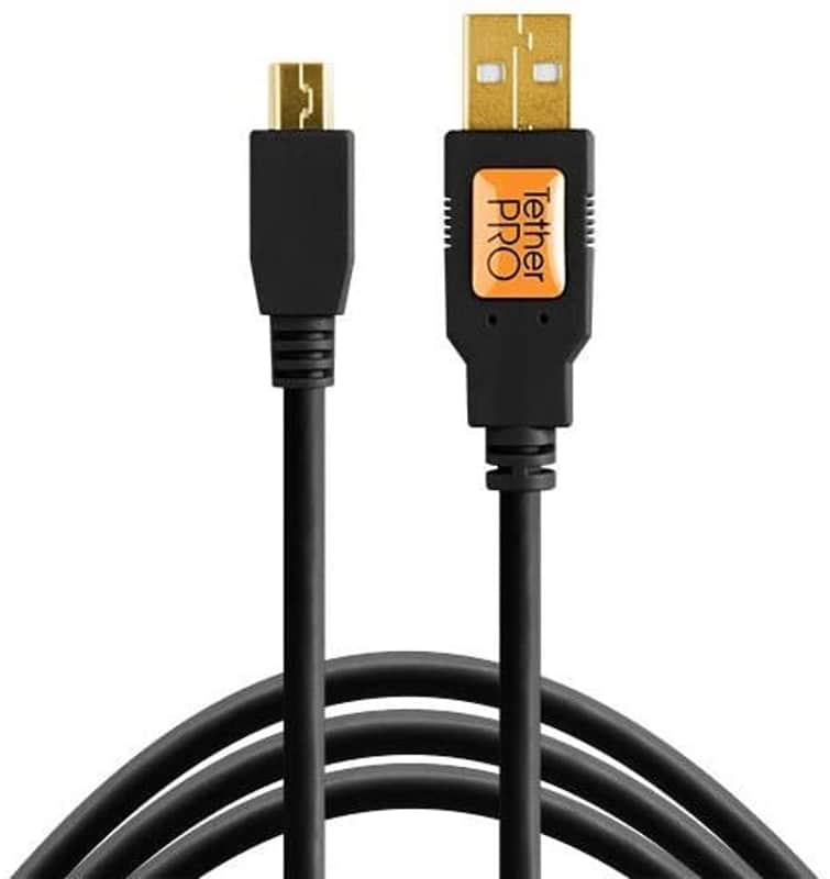 Tether Tools TetherPro USB 2.0 to Mini-B 5-Pin Cable, 15' (4.6m) image 1