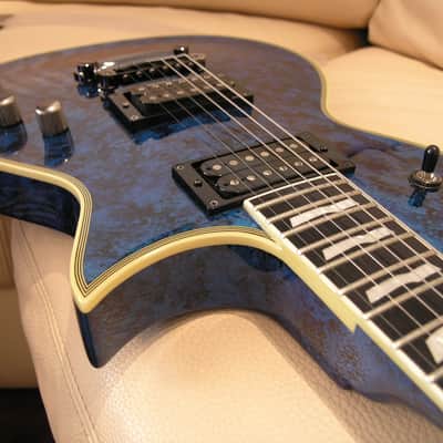 ESP Eclipse STD 2011 - Planet Blue Custom Finish - MINT + Original Case image 13