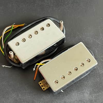 Vintage 1987 Schaller Humbucker Set (Golden 50) – Neck & Bridge image 1
