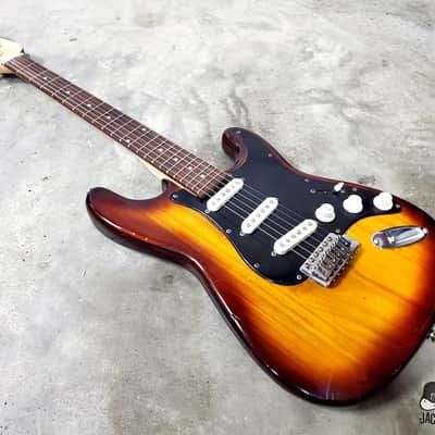 Cort / Memphis / Samick Lawsuit Era MIK S-Style Electric Guitar (1970s, Honeyburst) image 4