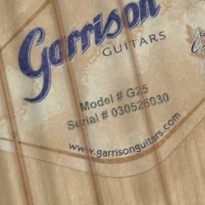 🎸 Garrison G-25 Acoustic Guitar (2003) — Like New / Pro Setup / Original Hard Case + Extras image 2