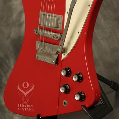 1965 Gibson reverse Firebird III w/non-reverse headstock original CARDINAL RED!! image 4