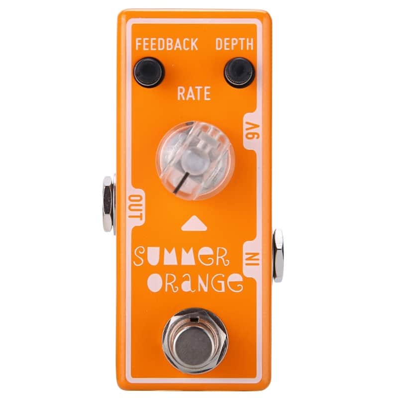 New Tone City Summer Orange Phaser Mini Guitar Effects Pedal image 1