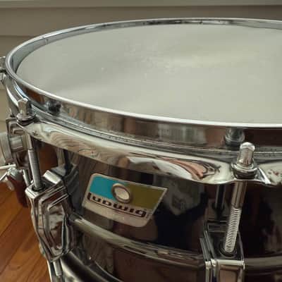 1970s Ludwig 6.5x14 Black Beauty Super Sensitive Snare Drum - READ DESCRIPTION image 10
