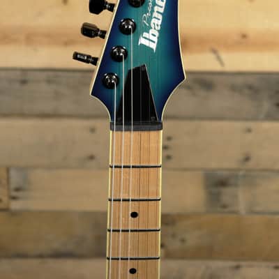 Ibanez Prestige RG652AHMFX Electric Guitar Nebula Green Burst w/ Case image 6