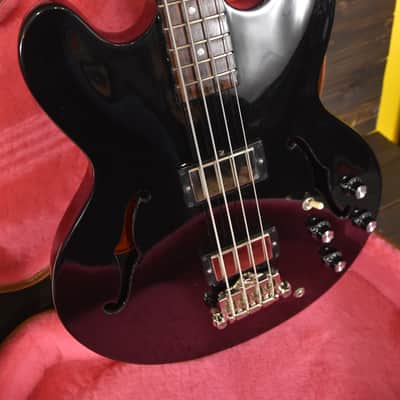 Gibson ES-335 Memphis Bass 4 string 2013 Black Hollow Body w Hard Case / COA image 16