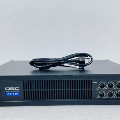 QSC CX108V 8-Channel Commercial Power Amplifier 2010s - Black image 1