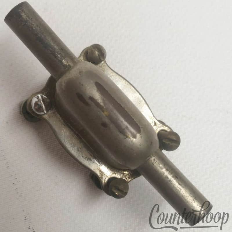 Leedy Professional Snare Drum Lug  4-Hole Nickel Indianapolis,IN USA Vintage 20s image 1
