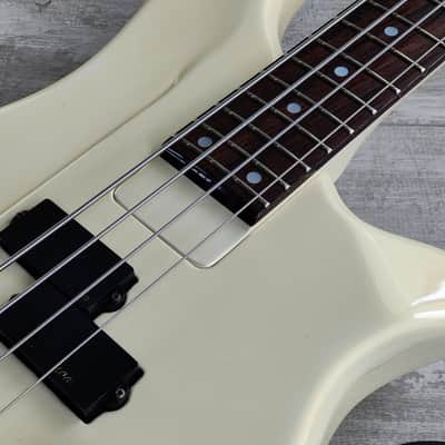 1989 Kramer Japan 4-String Ripley-Style Bass (White) image 5