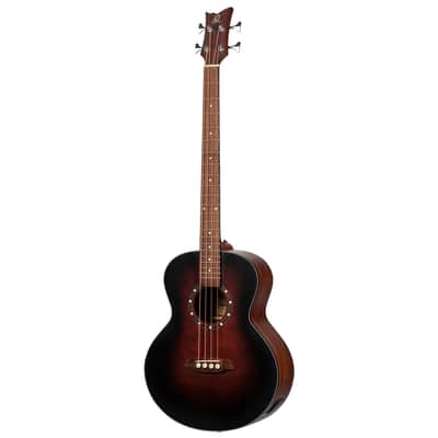 Ortega D7E-BFT-4 Deep Series 7 Spruce Top Mahogany Neck Medium Scale 4-String Acoustic-Electric Bass Guitar image 5