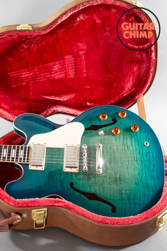 美品ギブソンES-335 2018年 メンフィス工場製　ハードケース付 Gibson Memphis ES-335 Block Figured 2018 | Reverb