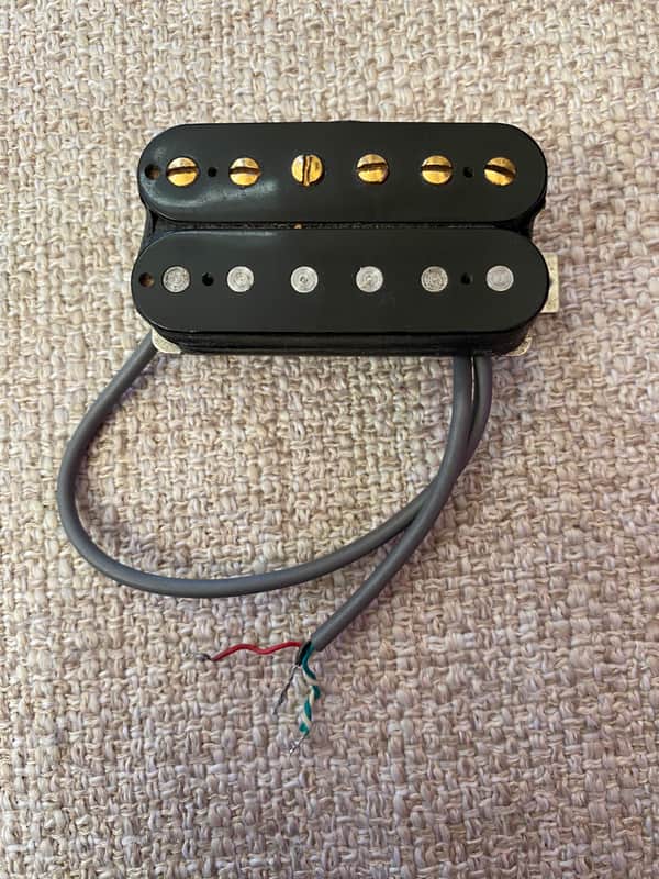 Gibson USA/70’s-80’s Gibson Humbucker - Black with gold pole pieces image 1