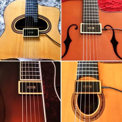 Krivo Micro-Manoúche humbucking pickup for Selmer-Maccaferri Gypsy Jazz Guitars: Stimer alternative. image 1