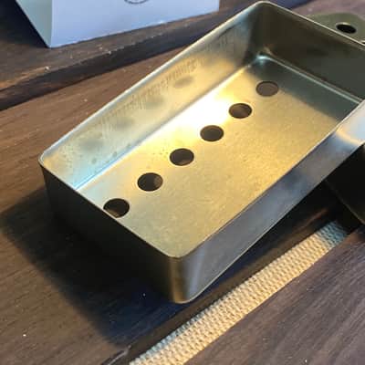 General Vintage Tone  Pair PAF pickup cover made in Natural steel Germany made quality 49.2 pole spa image 5