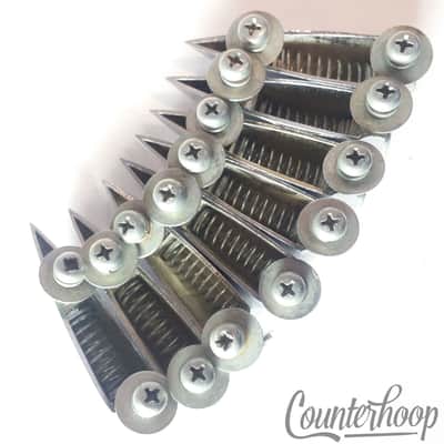 *Pearl 8x Sonor Teardrop Copy Floor/Tom/Bass Drum Lugs Chrome Vintage 60s Japan* image 2