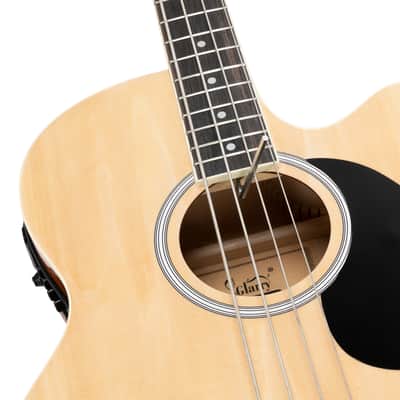 🎸Acoustic Electric Bass Guitar with a Rosewood Fretboard +Soft Case/Gig Bag +Strap +Cable +Picks!🎸 image 14