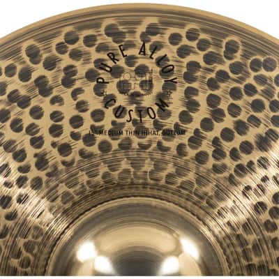 Meinl Pure Alloy Custom HiHat 15" Medium Thin - HiHat image 6