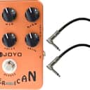 Joyo JF-14 American Sound 57 Deluxe Tone Pedal US Dealer w/ 2 Patch Cables