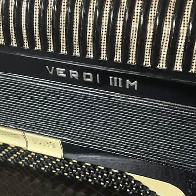 Hohner Verdi III M Piano Accordion – Vintage 1950s, Black image 5