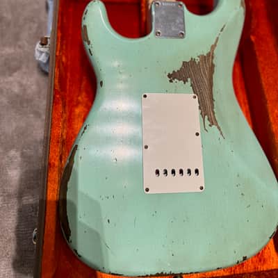 FENDER CUSTOM SHOP STRATOCASTER 59 YURIY SHISHKOV HEAVY RELIC SURF GREEN image 4