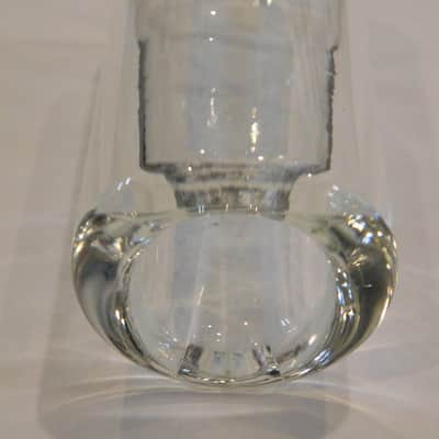 The Rock Slide GRS-XLC Rock Glass Guitar Slide Size Extra Large Ring Size 12-14 Clear image 2