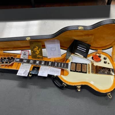 Gibson Custom Shop '63 Les Paul SG Custom Reissue With Maestro 2020 - Present - Classic White image 22