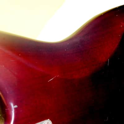 St. Blues  Strings & Things Guitar Blues King IV 1982 Wine. EXTREMELY RARE.  Mahogany Body. Memphis image 10