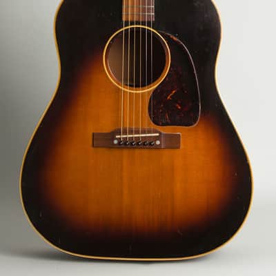 Gibson J-45 Flat Top Acoustic Guitar (1954), ser. #X9045-4, black tolex hard shell case. image 3