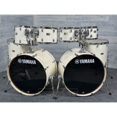 Yamaha Stage Custom Birch 8pc Drum Set (24" Double Bass) Classic White