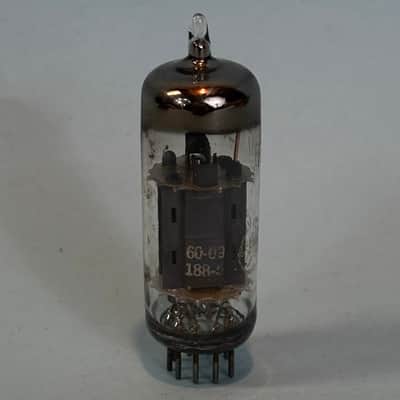 1960 General Electric 12BH7 Vintage Gray Plate Halo Getter Tube! T517 image 4