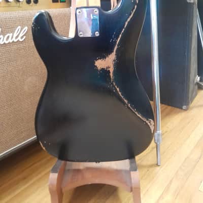 1957 Fender Precision Bass with Maple Fretboard - Black Refin image 5