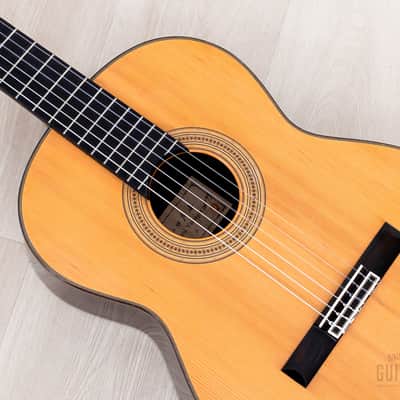 1987 Hiroumi Yamaguchi Model A Vintage Classical Guitar, Cedar + Rosewood, 1A-Style w/ Case image 8
