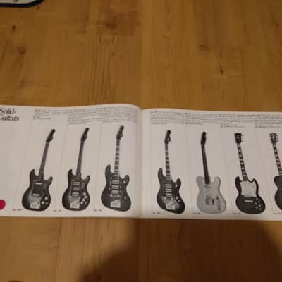 Vintage Circa Early 1970's Hofner Full-Line Catalog! Rare Original Case Candy, Paperwork! image 9