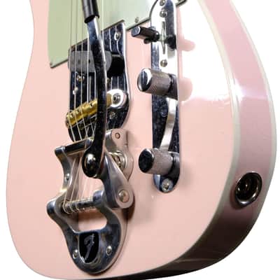Mint Fender 1963 Esquire® Custom Bigsby® DLX Closet Classic - Faded Shell Pink image 10