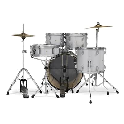 PDP Center Stage 5-Piece Drum Kit with Hardware and Cymbals (Diamond White Sparkle) image 3