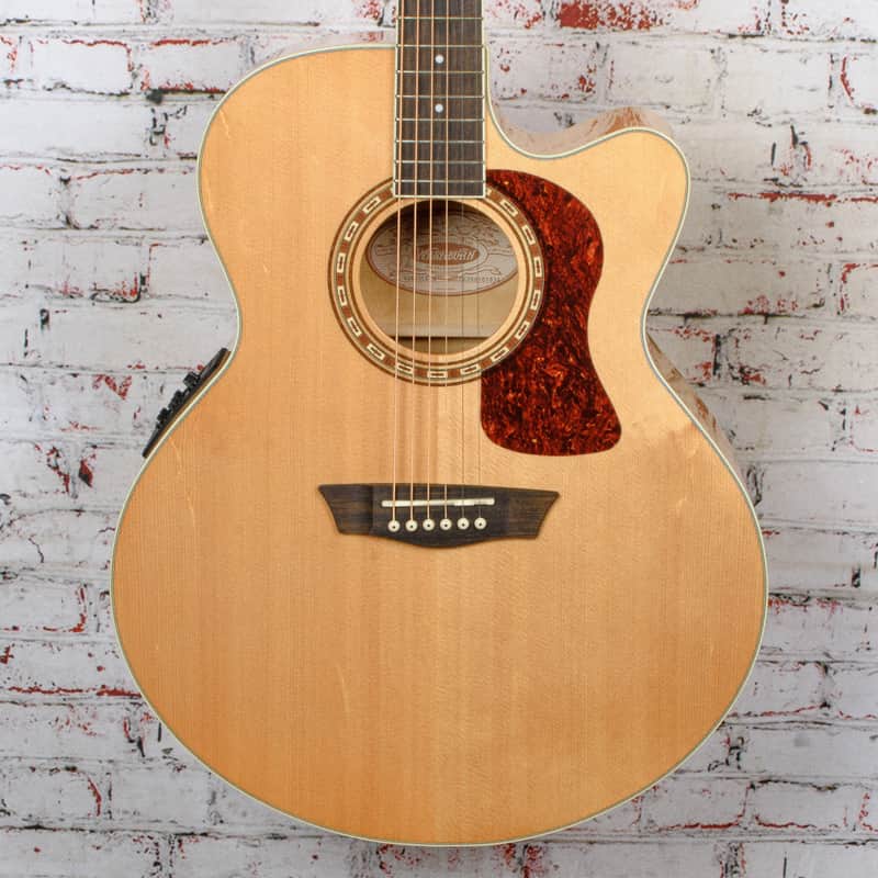 Washburn - J40SCE Heritage 40 Series Jumbo - Acoustic-Electric Guitar - Natural - USED image 1