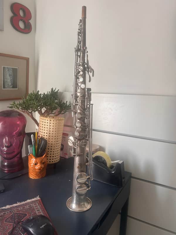 G. C. Conn New Wonder Series II 1927 Silver Immaculate silver plate . Fully serviced and regulated . Best sound image 1