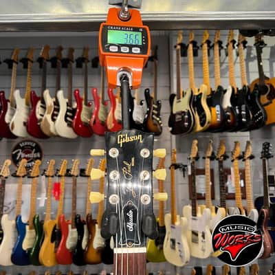 Gibson Les Paul Studio 2012 Ebony Black Repaired Hea DS Tock image 3