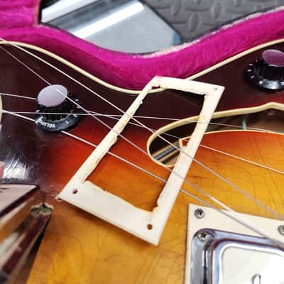 Standel 430-s 1960s - Sunburst rare semi hollow body guitar with csse image 21