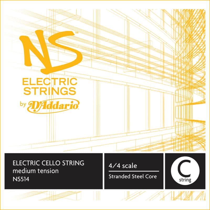 D'Addario NS514 NS 4/4 Electric Cello String - C Medium image 1