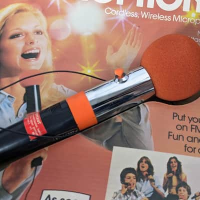 Vintage 1980 Mr. Microphone #1283 Ronco Wireless Mic in Original Box w/ Stand image 3