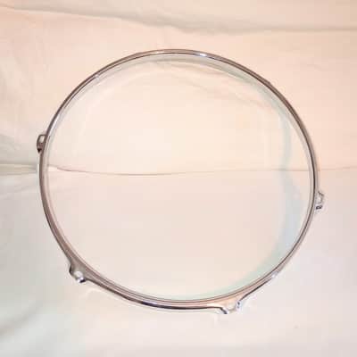 UNMARKED DRUM HOOPS SET/LOT OF 4 includes: 10"-12"-14"-16"-CHROME-FREE SHIP TO C-USA! image 3